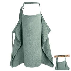 Cotton Nursing Cover Breathable Soft Muslin Cotton, Adjustable Shoulder Strap